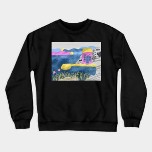 Ocean view in Stockholm Sweden - Hav utsikten Crewneck Sweatshirt